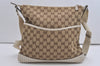 Authentic GUCCI Shoulder Cross Body Bag GG Canvas Leather 145857 Brown 9286I