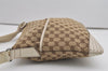Authentic GUCCI Shoulder Cross Body Bag GG Canvas Leather 145857 Brown 9286I