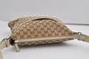 Authentic GUCCI Shoulder Cross Body Bag GG Canvas Leather 145857 Brown 9286I