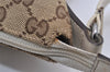 Authentic GUCCI Shoulder Cross Body Bag GG Canvas Leather 145857 Brown 9286I