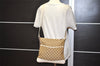 Authentic GUCCI Shoulder Cross Body Bag GG Canvas Leather 145857 Brown 9286I