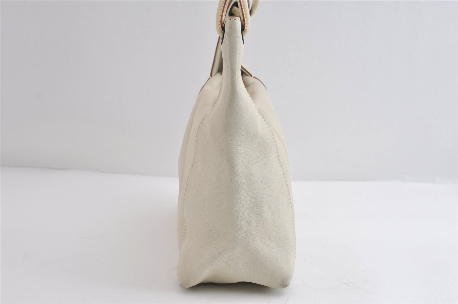 Authentic GUCCI Vintage Shoulder Hand Bag Purse Leather 101333 White 9287I