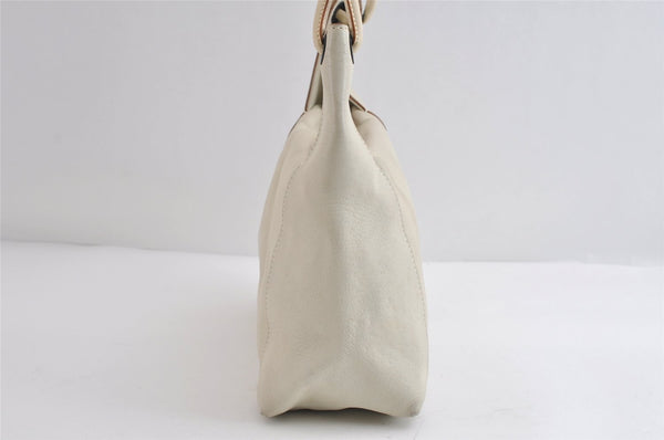 Authentic GUCCI Vintage Shoulder Hand Bag Purse Leather 101333 White 9287I