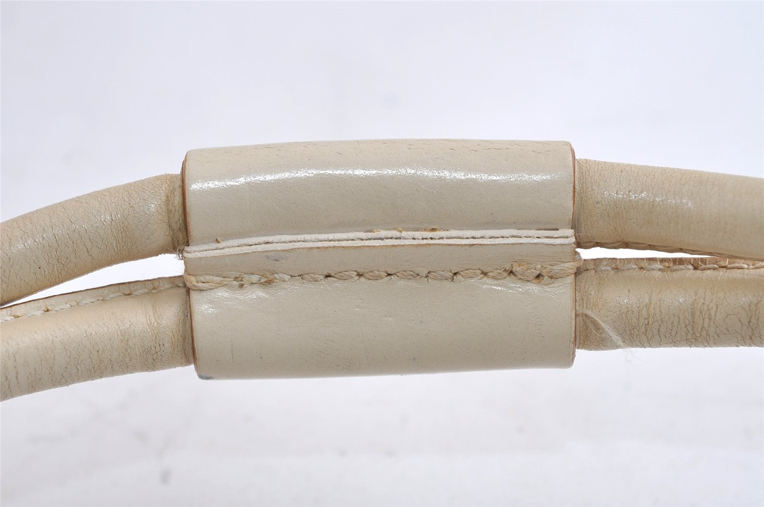 Authentic GUCCI Vintage Shoulder Hand Bag Purse Leather 101333 White 9287I