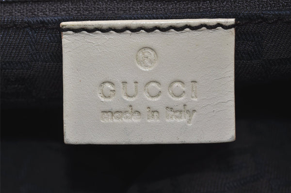 Authentic GUCCI Vintage Shoulder Hand Bag Purse Leather 101333 White 9287I