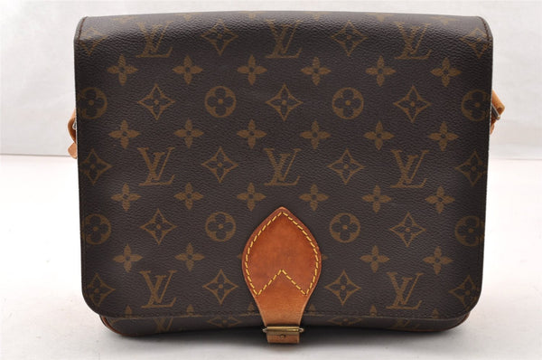 Authentic Louis Vuitton Monogram Cartouchiere GM M51252 Shoulder Cross Bag 9288I