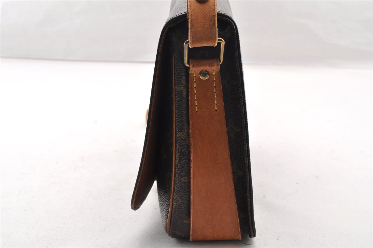 Authentic Louis Vuitton Monogram Cartouchiere GM M51252 Shoulder Cross Bag 9288I