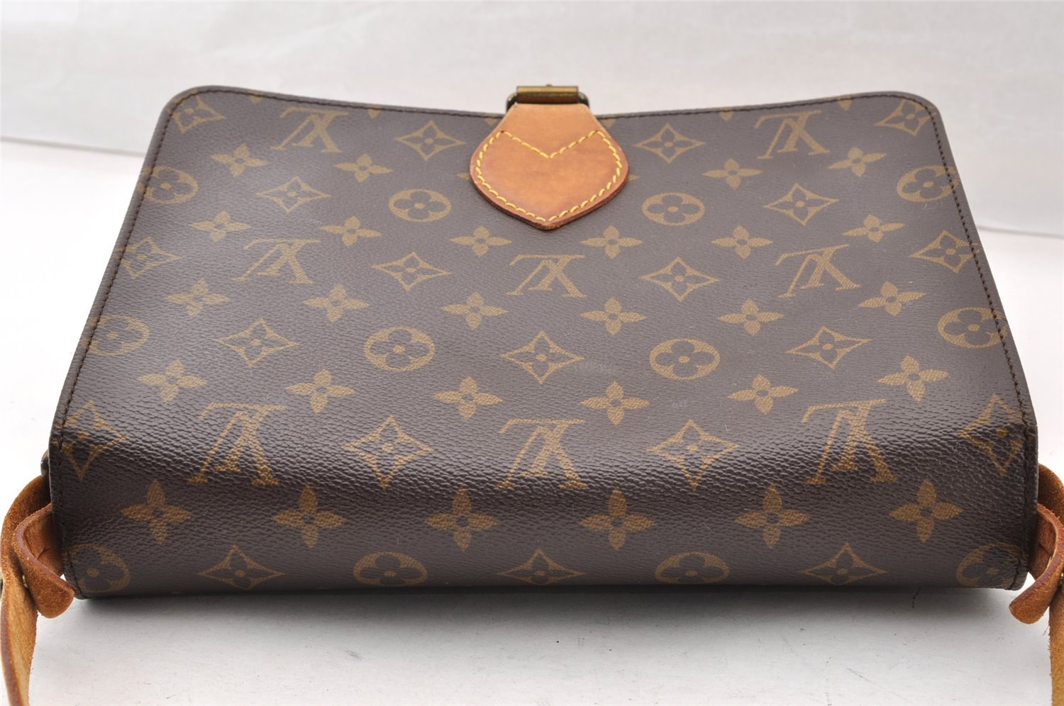 Authentic Louis Vuitton Monogram Cartouchiere GM M51252 Shoulder Cross Bag 9288I