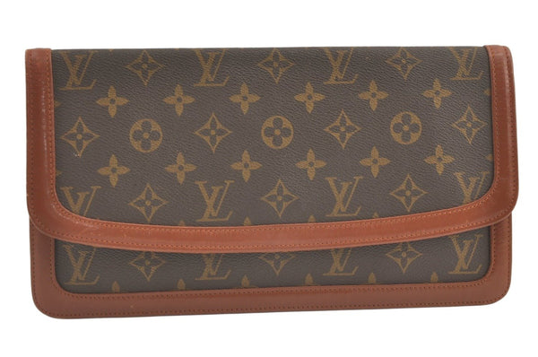 Auth Louis Vuitton Monogram Pochette Dame GM Clutch Hand Bag Old Model LV 9289J