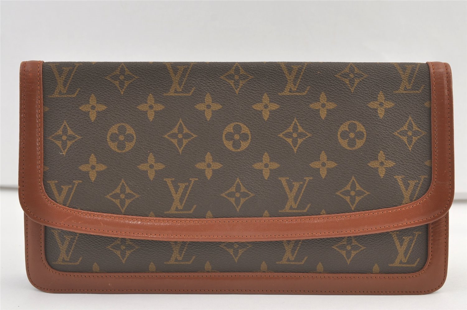 Auth Louis Vuitton Monogram Pochette Dame GM Clutch Hand Bag Old Model LV 9289J