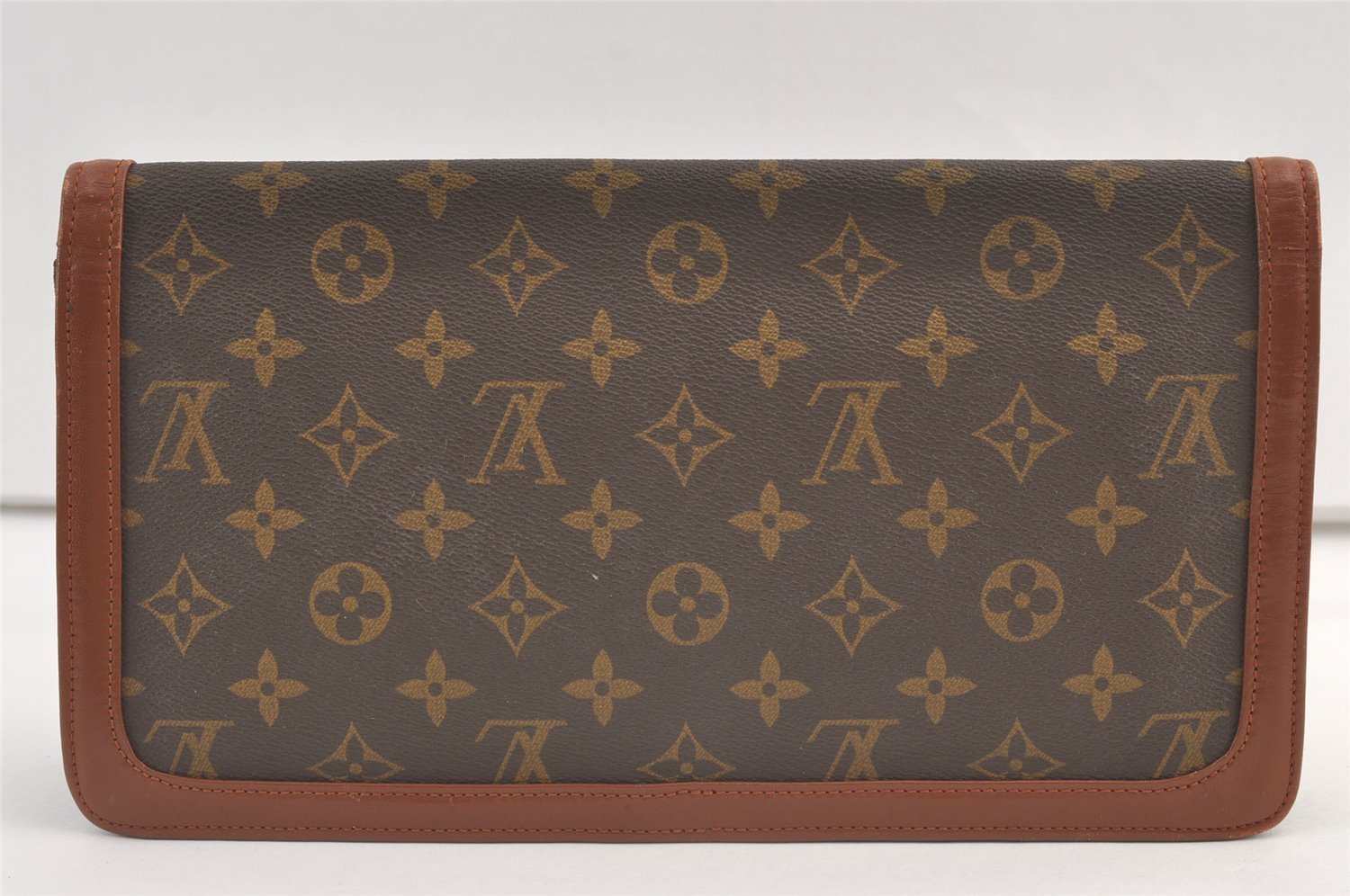 Auth Louis Vuitton Monogram Pochette Dame GM Clutch Hand Bag Old Model LV 9289J