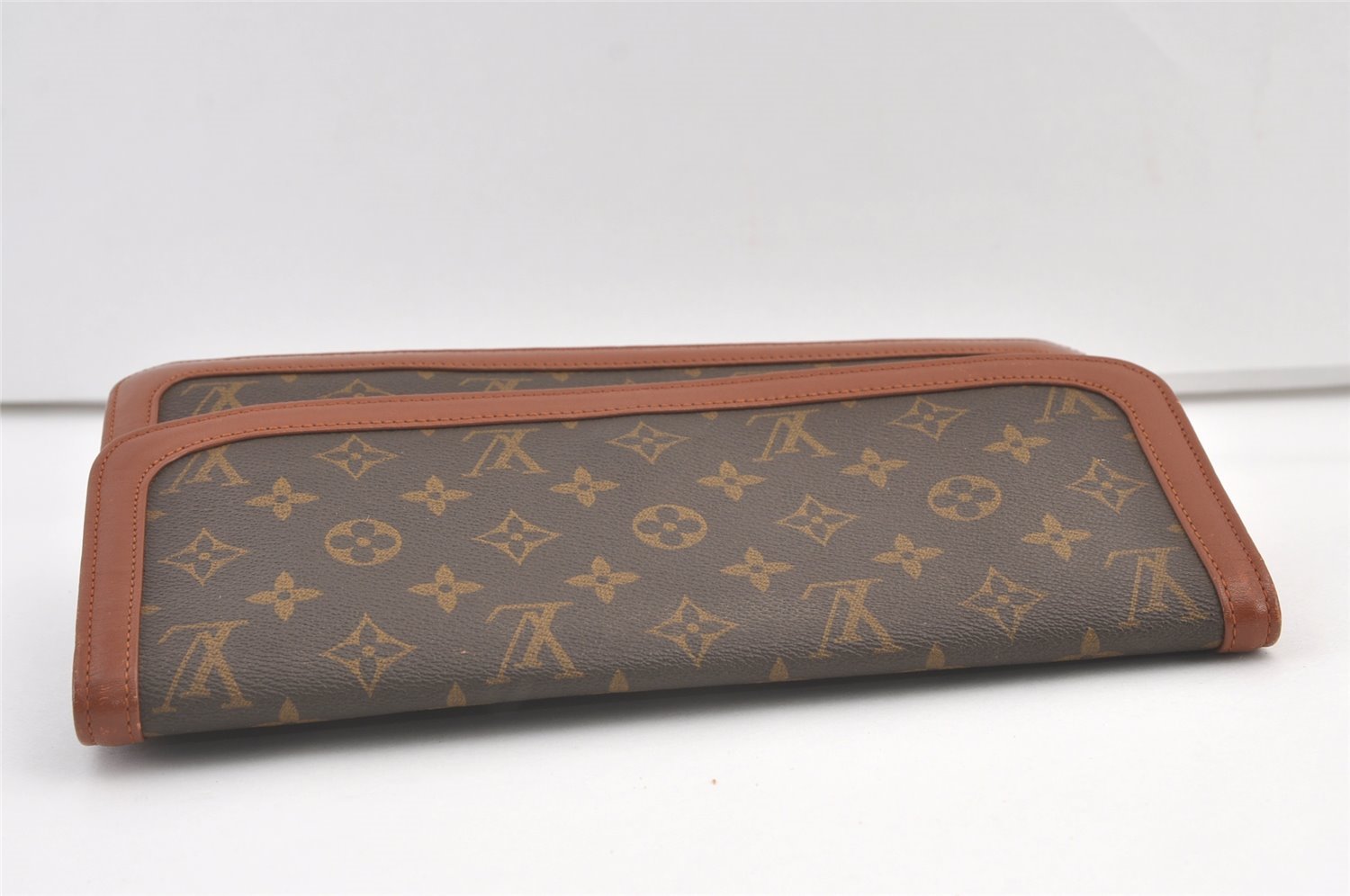 Auth Louis Vuitton Monogram Pochette Dame GM Clutch Hand Bag Old Model LV 9289J