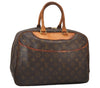 Authentic Louis Vuitton Monogram Deauville Hand Bag M47270 LV 9291I