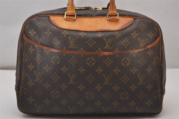 Authentic Louis Vuitton Monogram Deauville Hand Bag M47270 LV 9291I