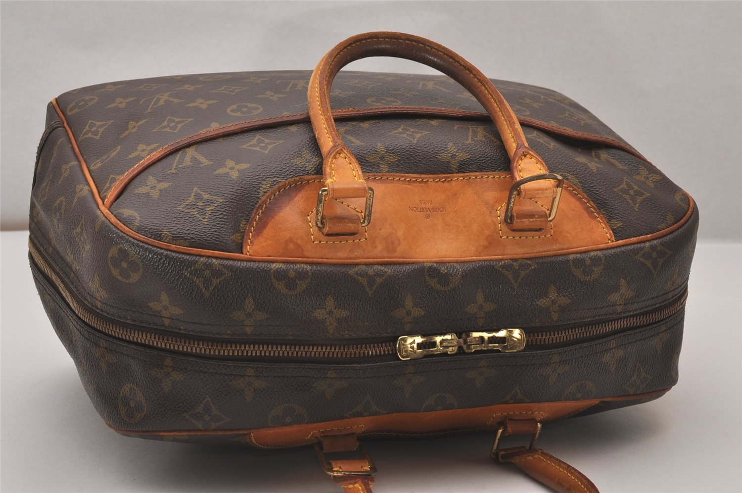 Authentic Louis Vuitton Monogram Deauville Hand Bag M47270 LV 9291I