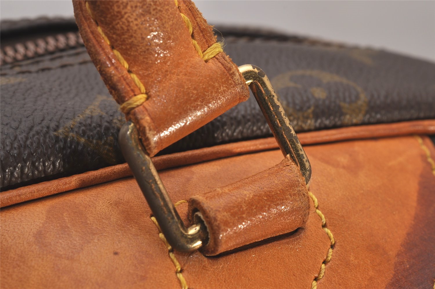 Authentic Louis Vuitton Monogram Deauville Hand Bag M47270 LV 9291I