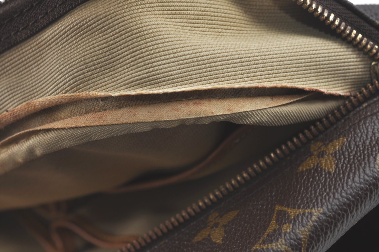 Authentic Louis Vuitton Monogram Deauville Hand Bag M47270 LV 9291I