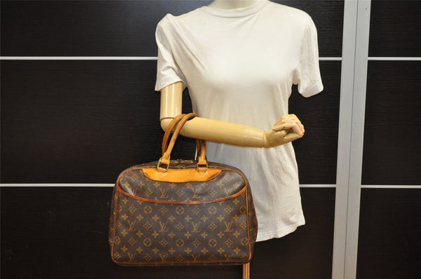 Authentic Louis Vuitton Monogram Deauville Hand Bag M47270 LV 9291I