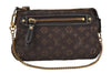 Auth Louis Vuitton Monogram Idylle Mini Pochette Accessoires Pouch Brown 9292J