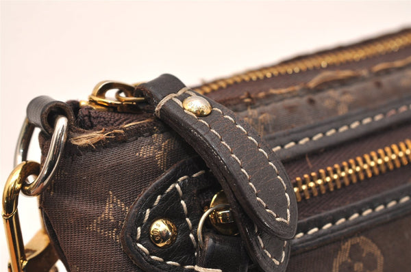 Auth Louis Vuitton Monogram Idylle Mini Pochette Accessoires Pouch Brown 9292J