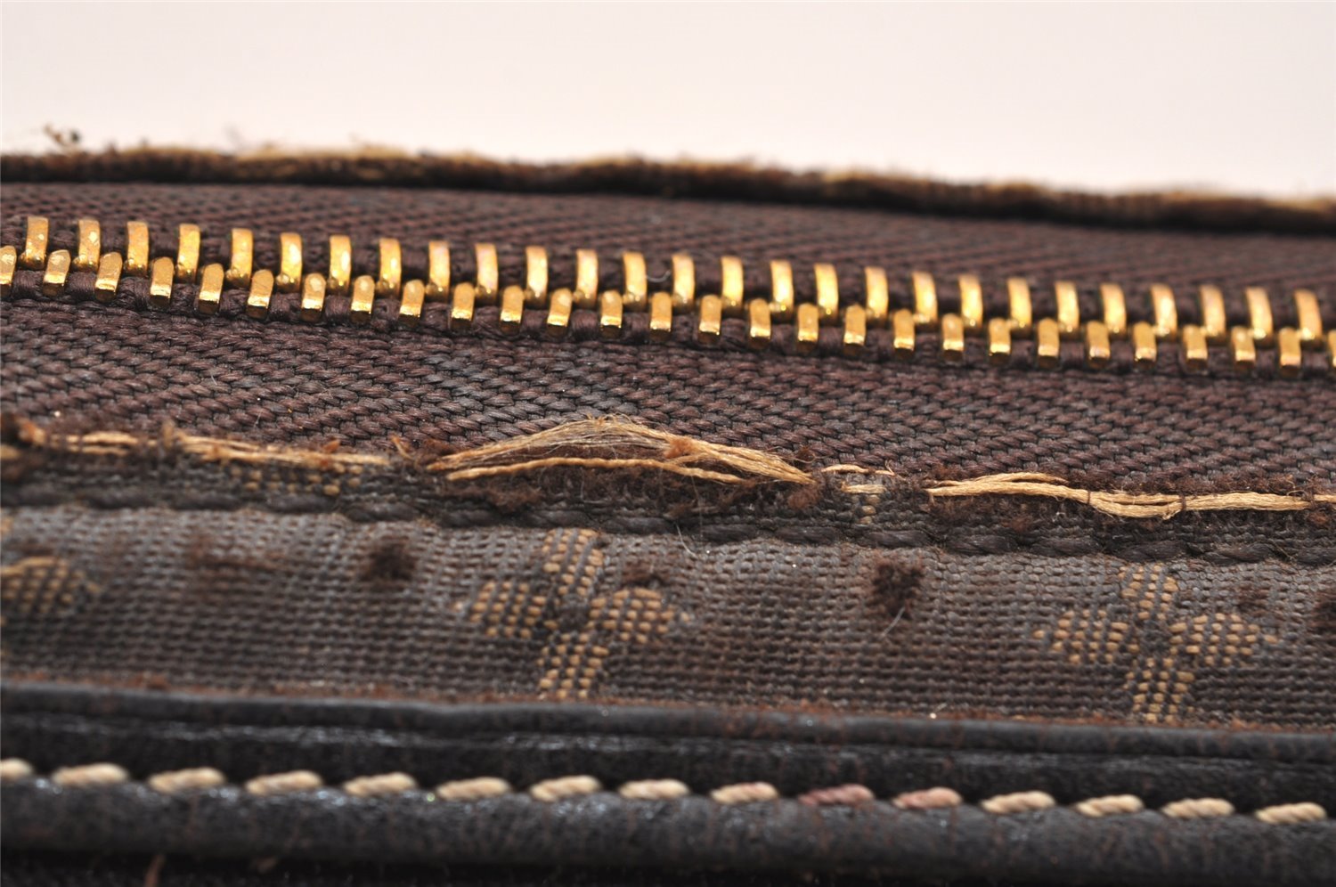 Auth Louis Vuitton Monogram Idylle Mini Pochette Accessoires Pouch Brown 9292J