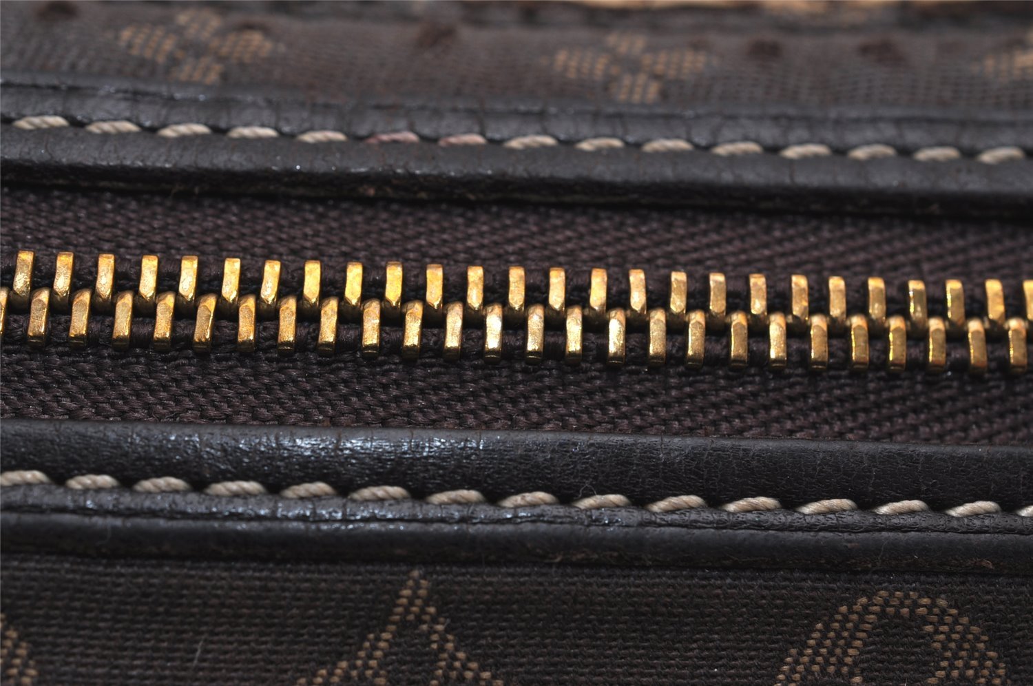 Auth Louis Vuitton Monogram Idylle Mini Pochette Accessoires Pouch Brown 9292J