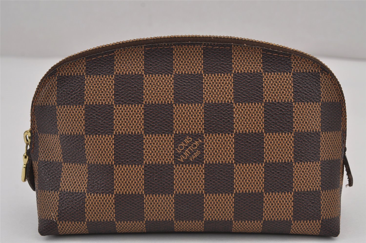 Authentic Louis Vuitton Damier Pochette Cosmetic PM Pouch N47516 LV 9293J