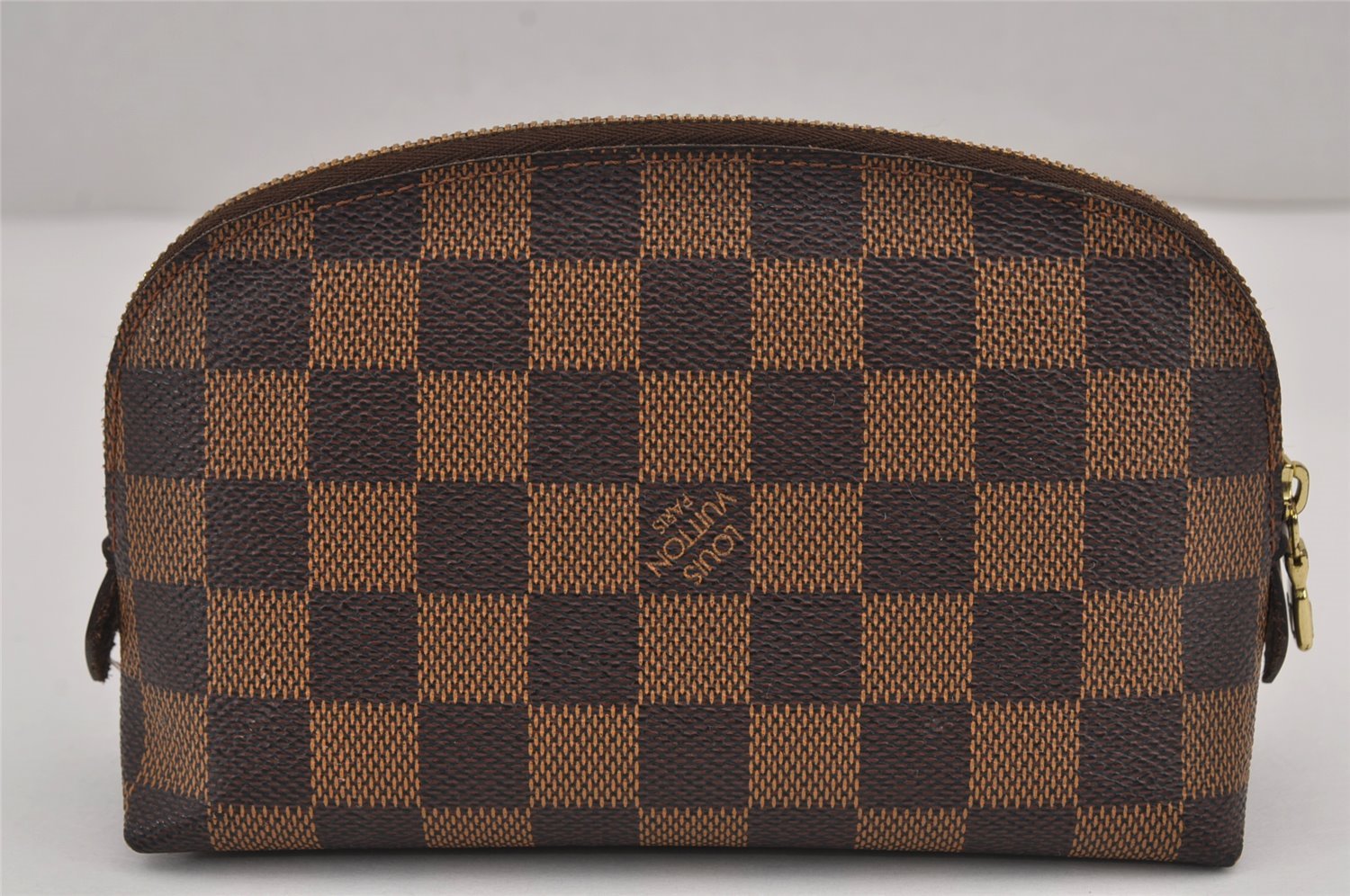 Authentic Louis Vuitton Damier Pochette Cosmetic PM Pouch N47516 LV 9293J