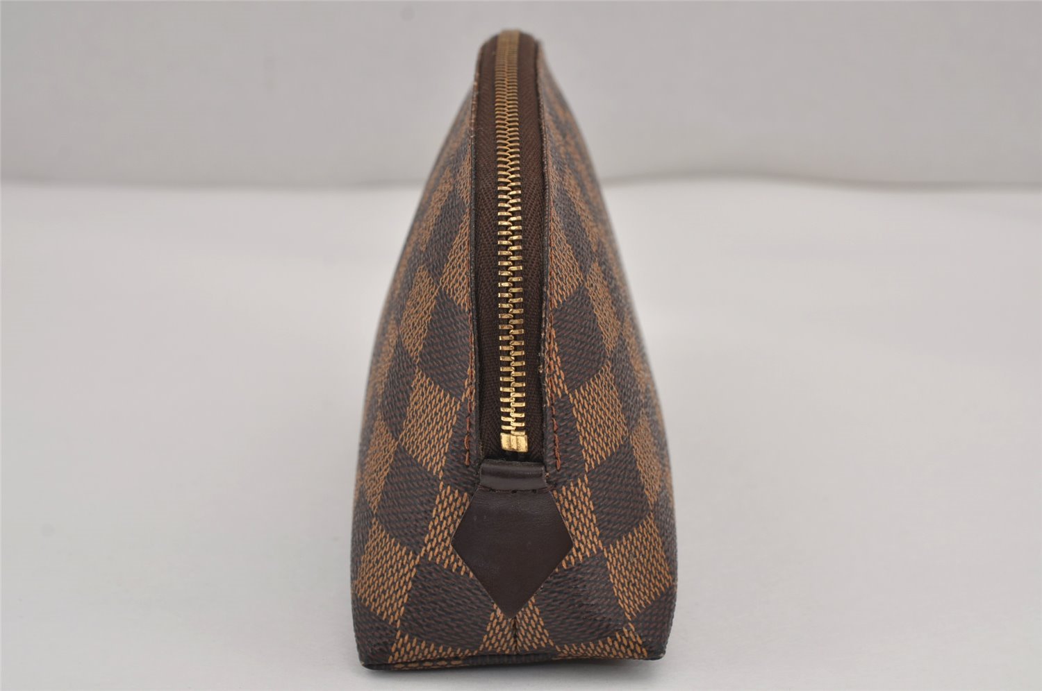 Authentic Louis Vuitton Damier Pochette Cosmetic PM Pouch N47516 LV 9293J