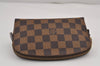 Authentic Louis Vuitton Damier Pochette Cosmetic PM Pouch N47516 LV 9293J