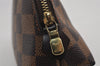 Authentic Louis Vuitton Damier Pochette Cosmetic PM Pouch N47516 LV 9293J