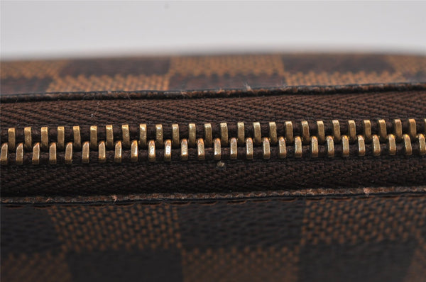 Authentic Louis Vuitton Damier Pochette Cosmetic PM Pouch N47516 LV 9293J