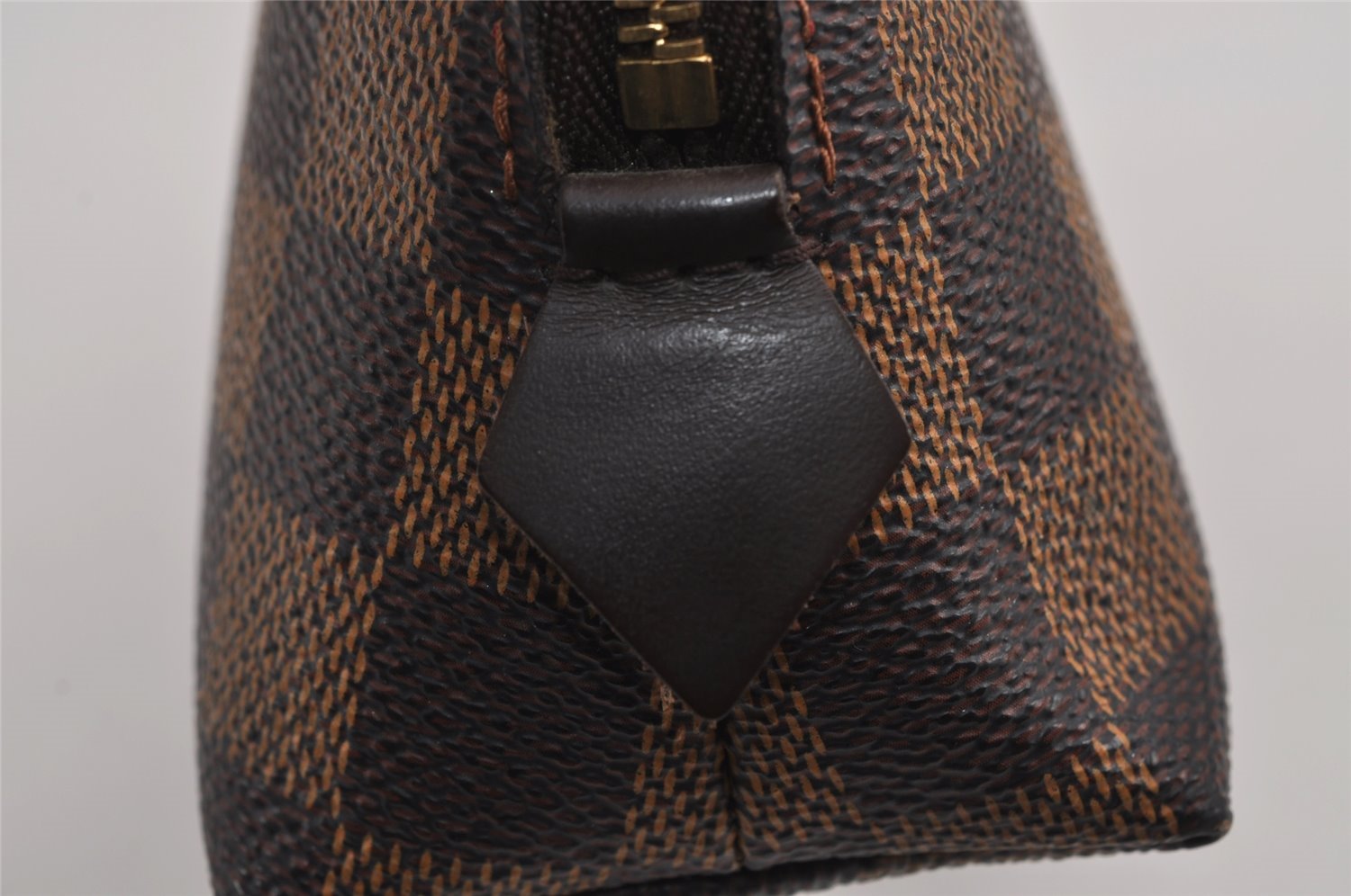 Authentic Louis Vuitton Damier Pochette Cosmetic PM Pouch N47516 LV 9293J