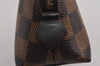 Authentic Louis Vuitton Damier Pochette Cosmetic PM Pouch N47516 LV 9293J