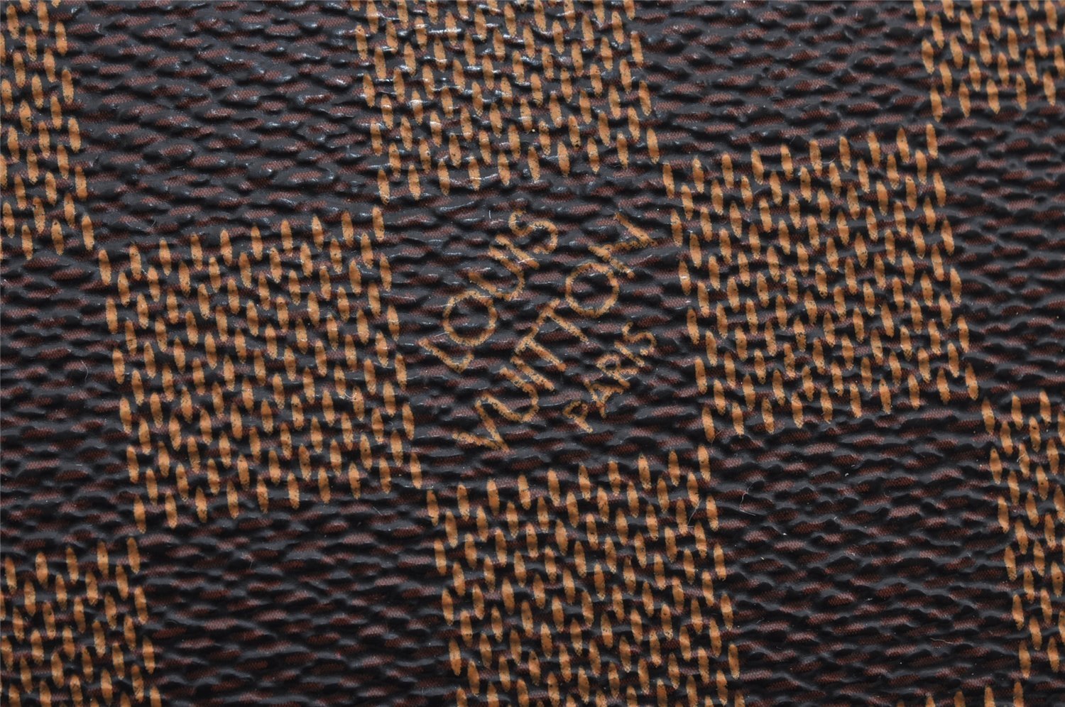 Authentic Louis Vuitton Damier Pochette Cosmetic PM Pouch N47516 LV 9293J