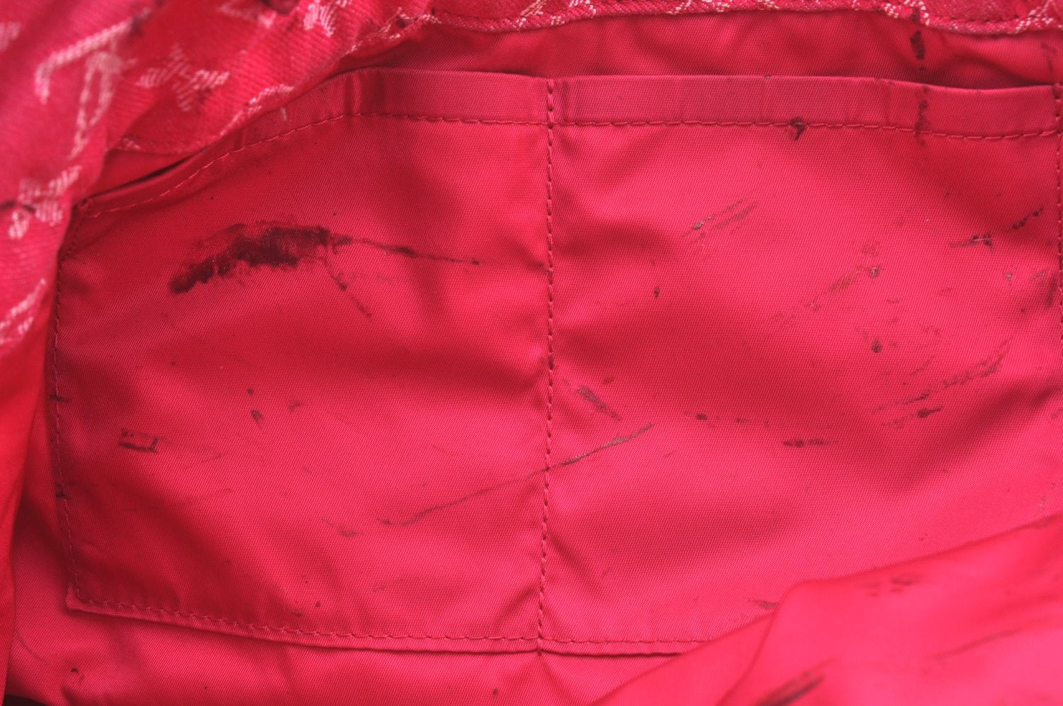 Auth Louis Vuitton Monogram Denim Noefull MM 2Way Hand Bag M40870 Pink 9295G