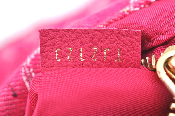 Auth Louis Vuitton Monogram Denim Noefull MM 2Way Hand Bag M40870 Pink 9295G