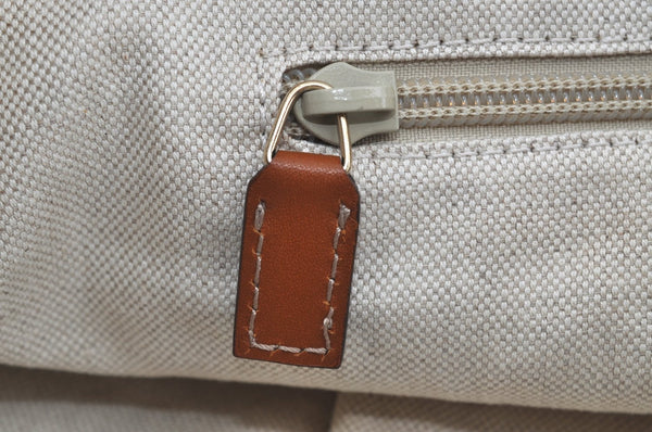 Authentic GUCCI Vintage Shoulder Tote Bag GG Nylon Leather 295252 Blue 9295H