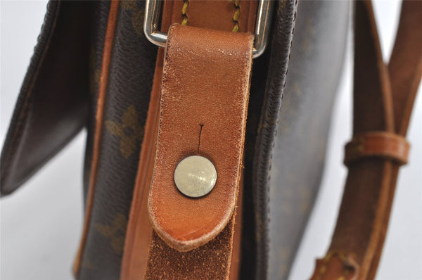 Authentic Louis Vuitton Monogram Cartouchiere MM Shoulder Bag Old Model 9296I