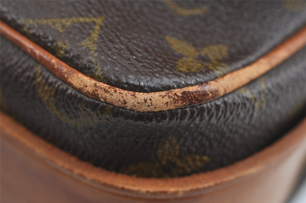 Authentic Louis Vuitton Monogram Cartouchiere MM Shoulder Bag Old Model 9296I