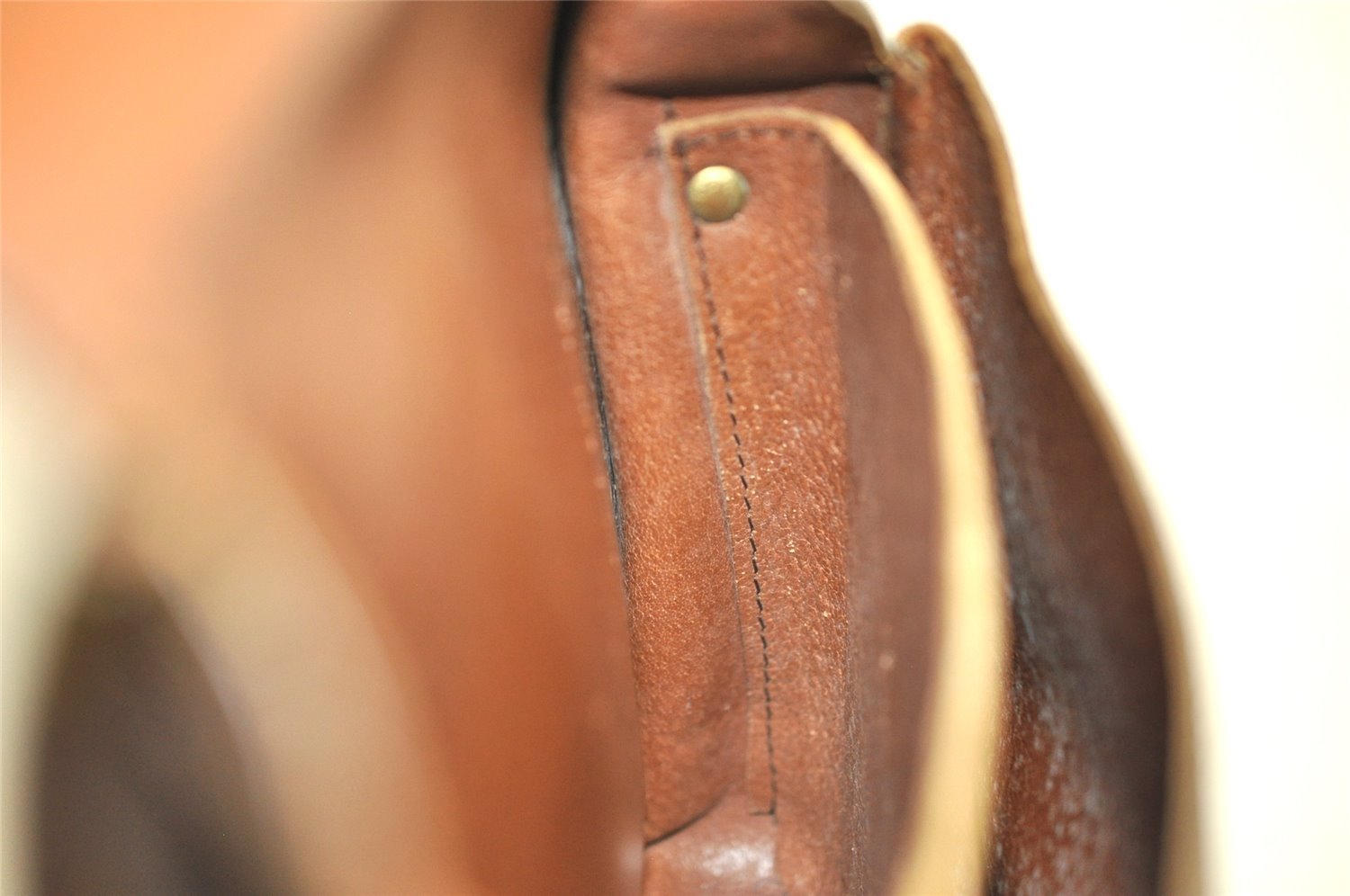 Authentic Louis Vuitton Monogram Cartouchiere MM Shoulder Bag Old Model 9296I