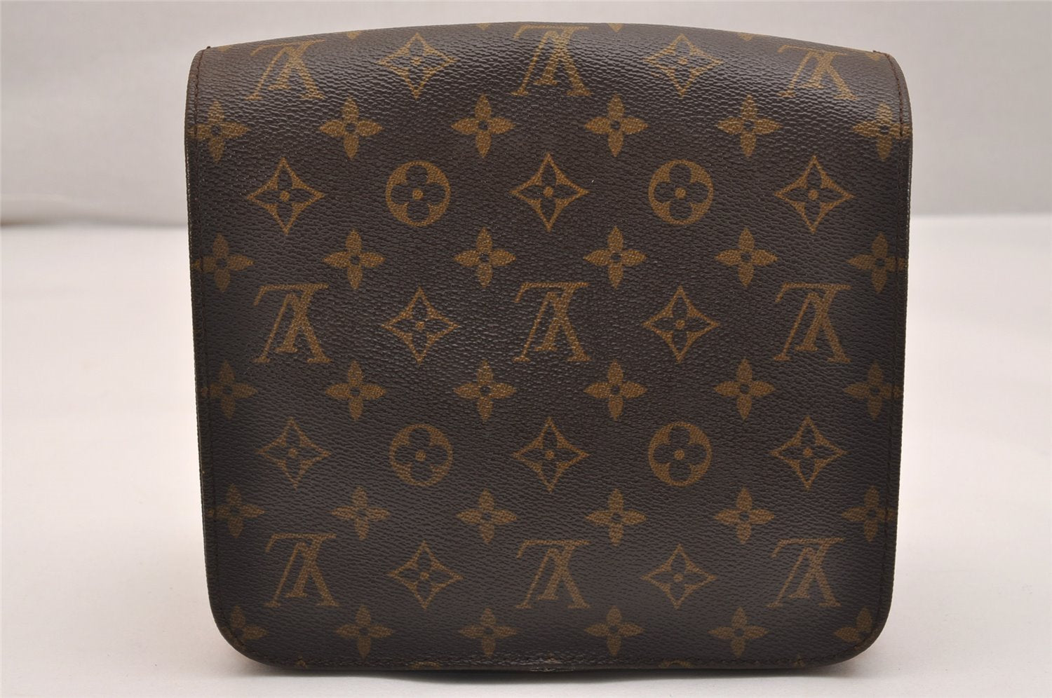 Auth Louis Vuitton Monogram Cartouchiere MM M51253 Shoulder Cross Bag Junk 9296J