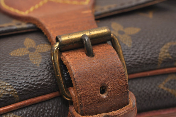 Auth Louis Vuitton Monogram Cartouchiere MM M51253 Shoulder Cross Bag Junk 9296J