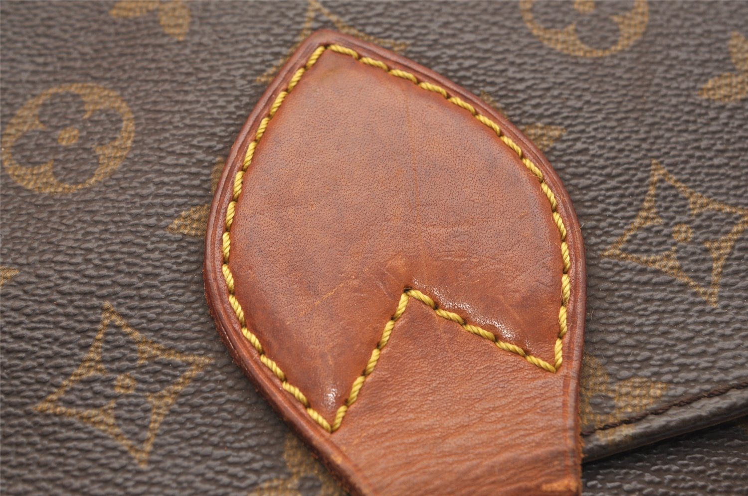 Auth Louis Vuitton Monogram Cartouchiere MM M51253 Shoulder Cross Bag Junk 9296J