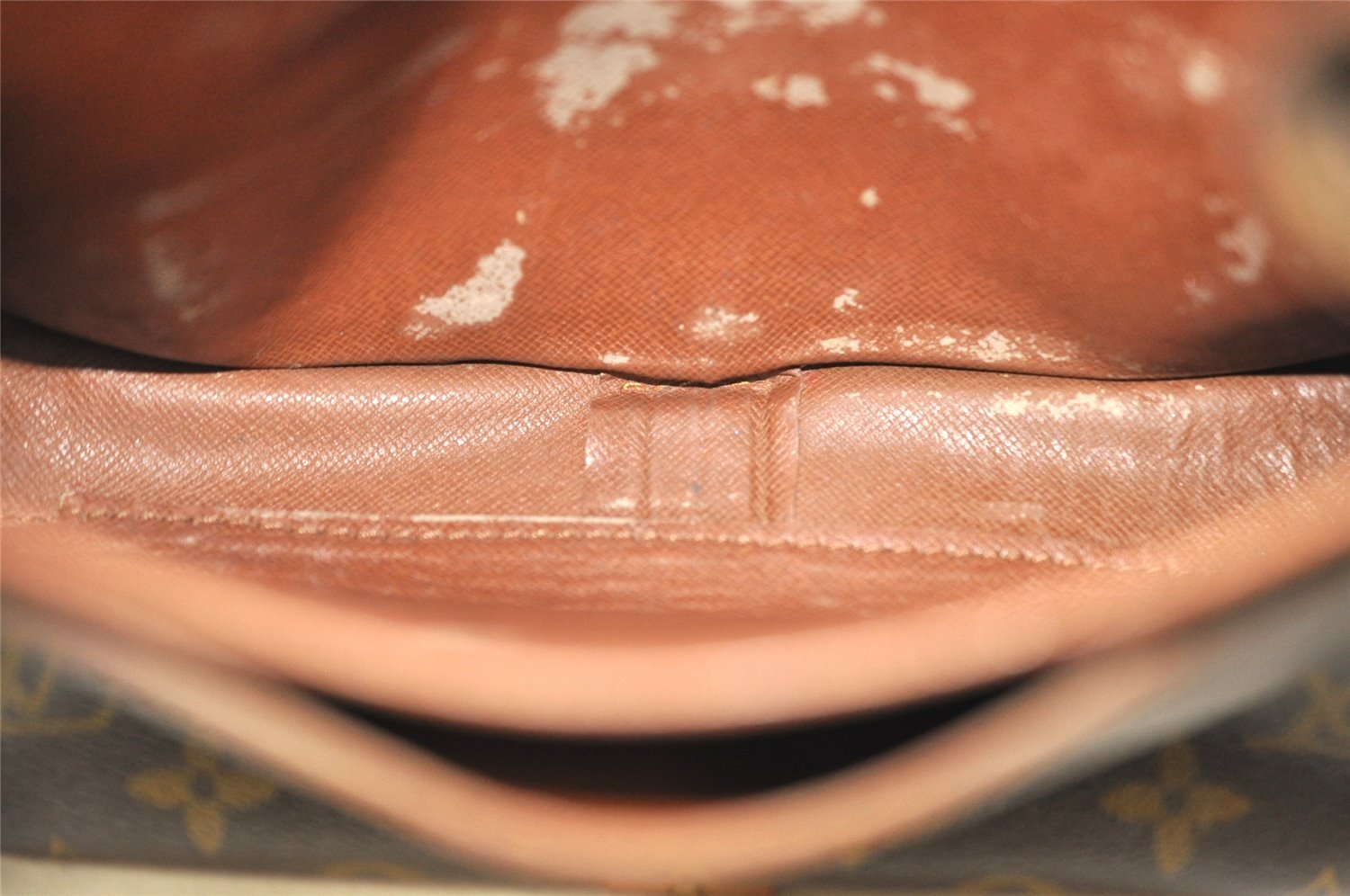 Auth Louis Vuitton Monogram Cartouchiere MM M51253 Shoulder Cross Bag Junk 9296J