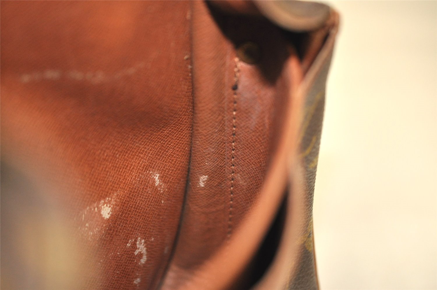 Auth Louis Vuitton Monogram Cartouchiere MM M51253 Shoulder Cross Bag Junk 9296J