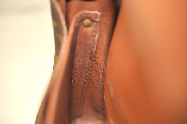 Auth Louis Vuitton Monogram Cartouchiere MM M51253 Shoulder Cross Bag Junk 9296J
