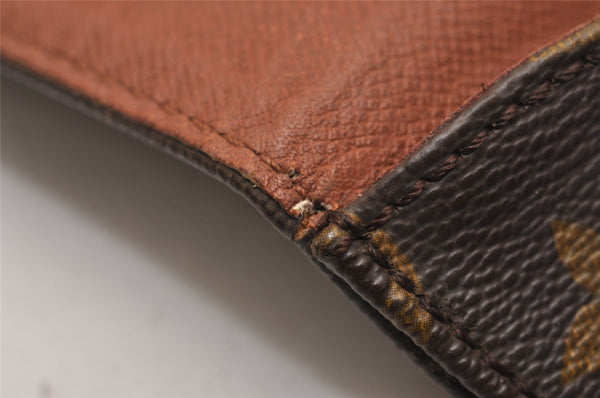 Auth Louis Vuitton Monogram Cartouchiere MM M51253 Shoulder Cross Bag Junk 9296J