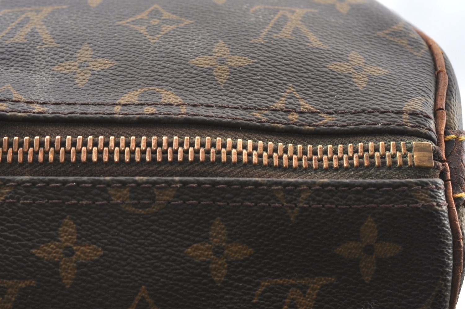 Auth Louis Vuitton Monogram Keepall Bandouliere 55 M41414 Boston Bag Junk 9297G