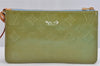 Authentic Louis Vuitton Vernis Lexington Hand Bag Pouch M91011 Light Green 9298J